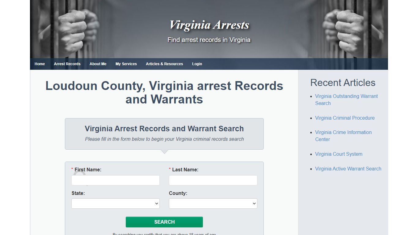 Loudoun County, Virginia arrest Records and Warrants ...